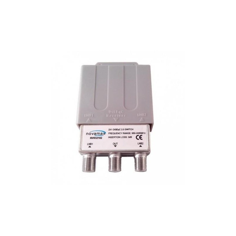 Novamax NV032102 - conmutador DiSEqC de 2 entradas