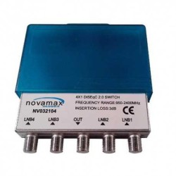 Novamax NV032104 - conmutador DiSEqC de 4 entradas