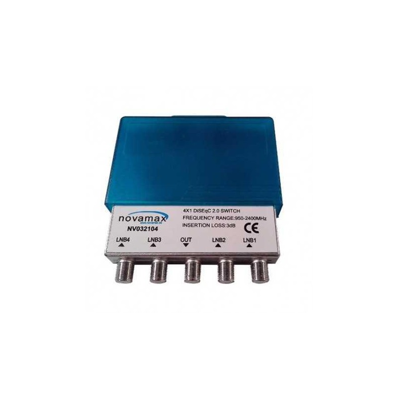 Novamax NV032104 - conmutador DiSEqC de 4 entradas