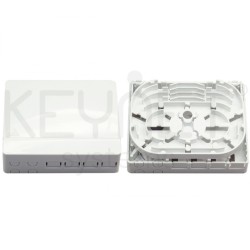 Keynet FTB-1045 - Caja terminal interior Fibra Óptica 4 puertos SC con bandeja fusión