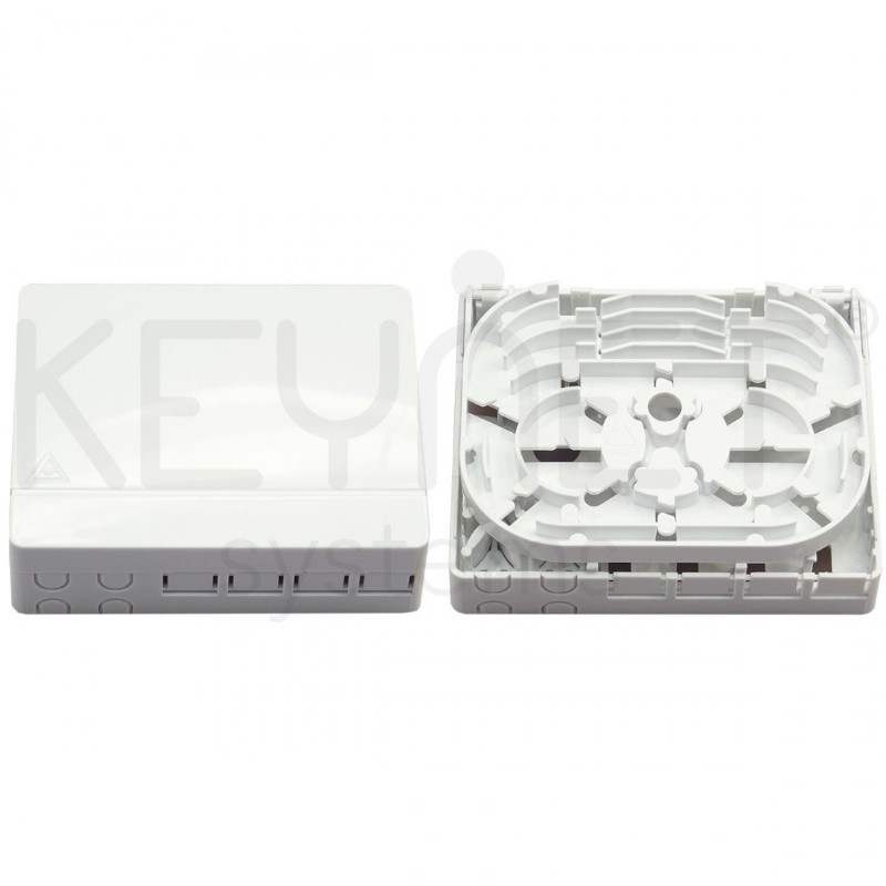 Keynet FTB-1045 - Caja terminal interior Fibra Óptica 4 puertos SC con bandeja fusión
