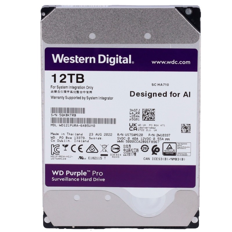 Western Digital HD12TB - Disco duro 12TB para CCTV