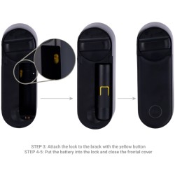 Yale YALE-LINUS-L2-B - Cerradura inteligente negra con Bluetooth y WiFi