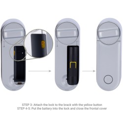 Yale YALE-LINUS-L2-S - Cerradura inteligente con conexión Bluetooth y WiFi plata