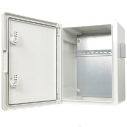 BOX-403022-IP65 - Armario de poliéster IP65 con filtro de ventilación y carril DIN