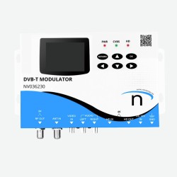 Novamax NV036230 - Modulador DVB-T 4K con pantalla LCD a color de 2.4"