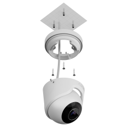 AJAX AJ-TURRETCAM-5-W - Cámara IP Turret 5Mpx 2.8mm blanca de AJAX - Desglose