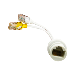 Safire SF-POE-DUAL-SINGLE-RJ45 - Combinador y separador PoE RJ45 para cámaras IP - color blanco