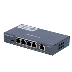 Switch PoE Cloud Capa 2 Reyee 4 puertos PoE 802.3af/at + 1 Uplink RJ45