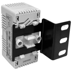Keynet FR-FAN-TERM1-HL1U20 - Parte trasera Kit de termostato analógico para armario rack 19"