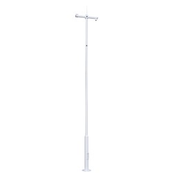 POLE-600-D - Poste para CCTV 6m de altura en acero galvanizado