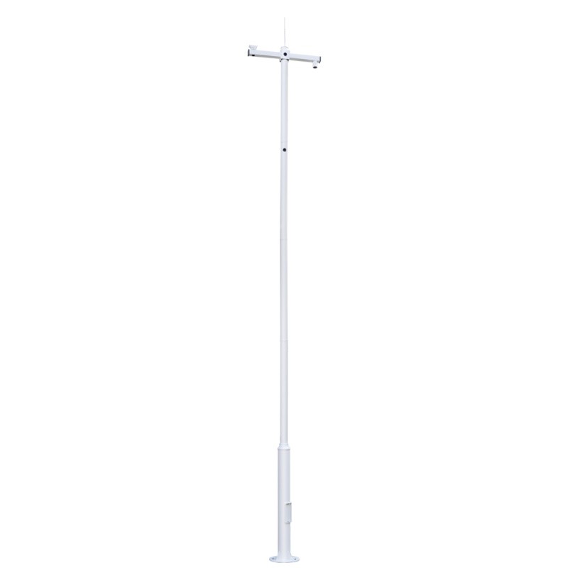 POLE-600-D - Poste para CCTV 6m de altura en acero galvanizado