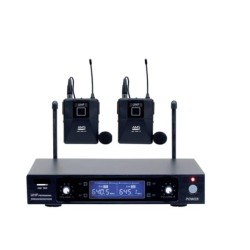 Doyson DMU150LV - Conjunto receptor y 2 micrófonos solapa UHF