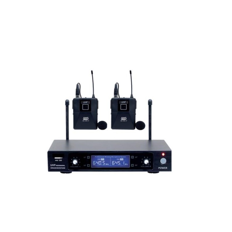Doyson DMU150LV - Conjunto receptor y 2 micrófonos solapa UHF