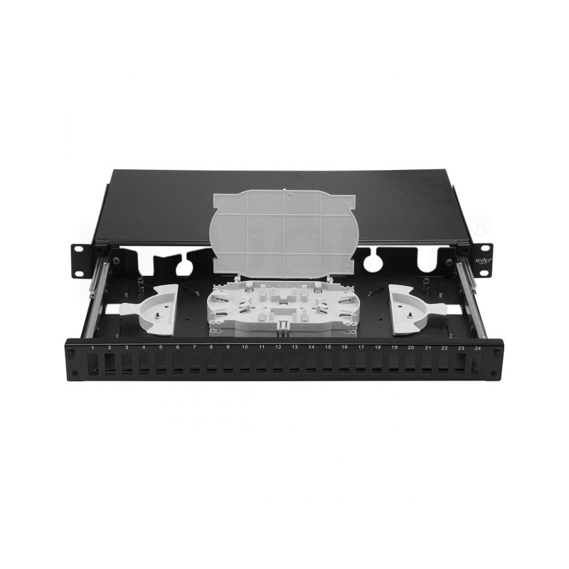 Keynet TP-B301S-DX - Bandeja de Fibra 1U 19" telescópica 24 SC/DX