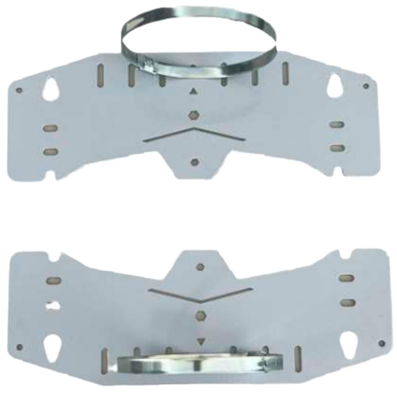 BOXPOLE-4030 - Soporte de poste y pared 2 piezas para BOX-403017-IP65 y BOX-403022-IP65﻿