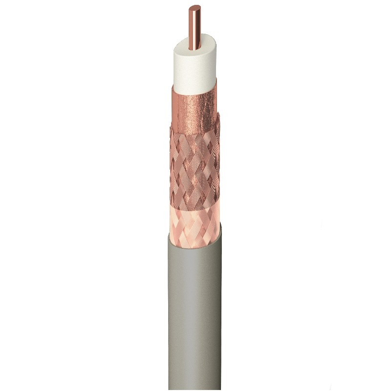Televés 213002 - Cable Coaxial RG-6 T200plus CU LSFH Clase A Gris 250m