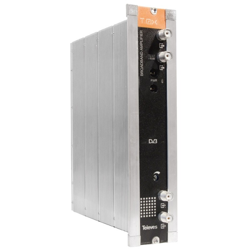 Televés 5575 - Amplificador RF de alta potencia 2 entradas 44dB Serie T.0X