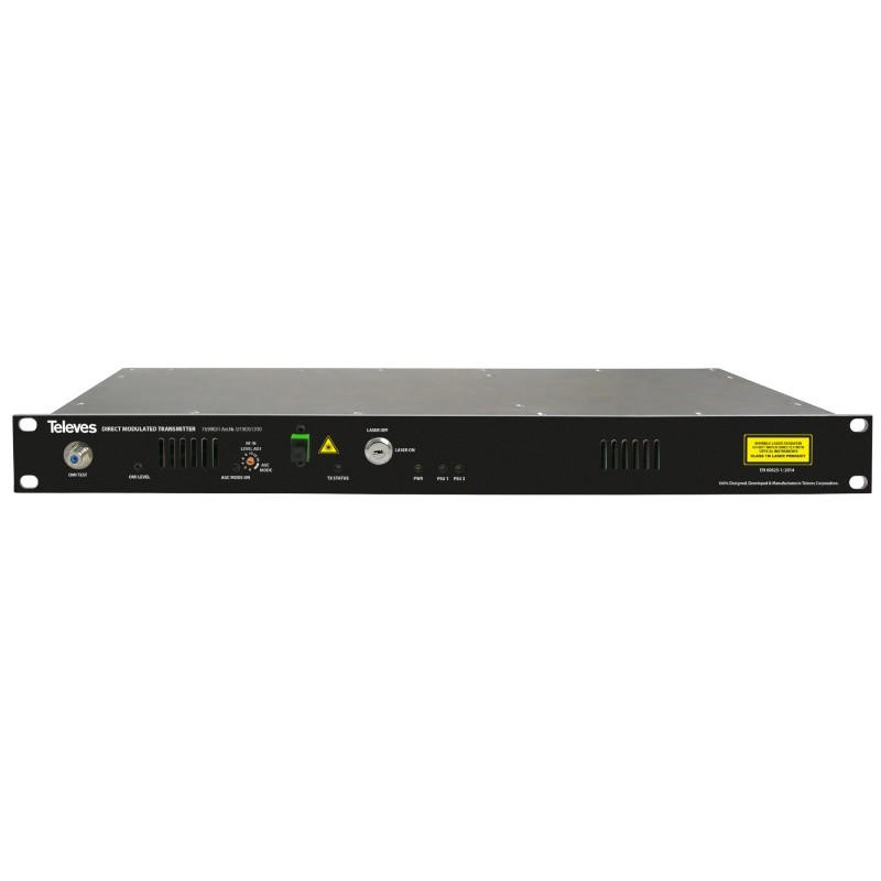 Televés 769903 - Transmisor óptico SMATV Rack 19” 1U 1310nm Po 10dBm
