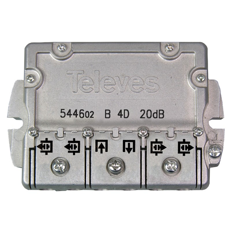 Televés 544602 - Derivador EasyF 4D 5...2400MHz 20dB