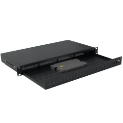 Televés 533157 - Bandeja F.O. para Rack 19" Para adaptadores "SC" Símplex o "LC" Dúplex