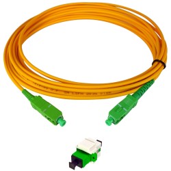 Televés 233241 - Kit Latiguillo de Fibra Óptica con keystone SC/APC 15m