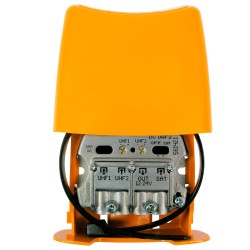 Televés 561421 - Amplificador de mástil NanoKom 3 entradas: UHF-UHF-FImix