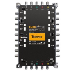 Televés 719504 - Multiswitch Autónomo de 5 entradas y 12 salidas