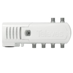 Televés 552320 - Amplificador interior de vivienda 5 salidas (4+TV) LTE700