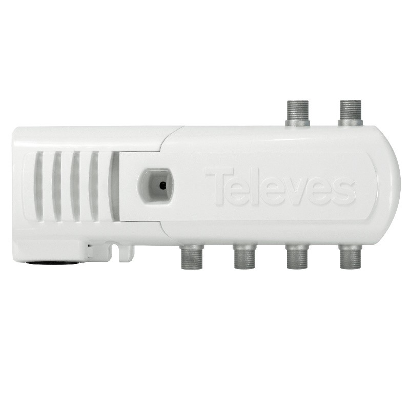 Televés 552320 - Amplificador interior de vivienda 5 salidas (4+TV) LTE700