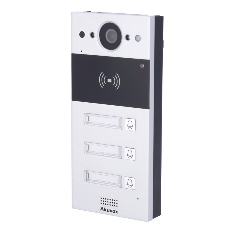 Akuvox AK-R20B-3B - Videoportero IP con cámara 2Mpx para 3 apartamentos
