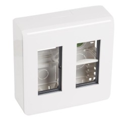 Legrand 078882L - Caja de puesto de trabajo en superficie Mosaic 2 x 4 módulos