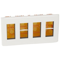Legrand 078874L - Caja de puesto de trabajo empotrado Mosaic 4 x 4 módulos