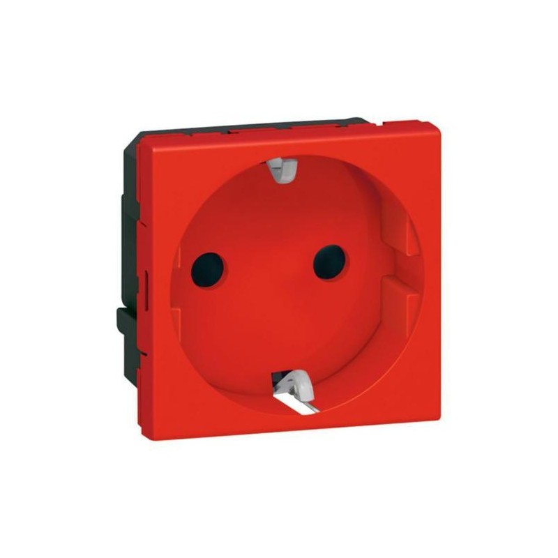 Legrand 077218 - Base de corriente Mosaic Roja