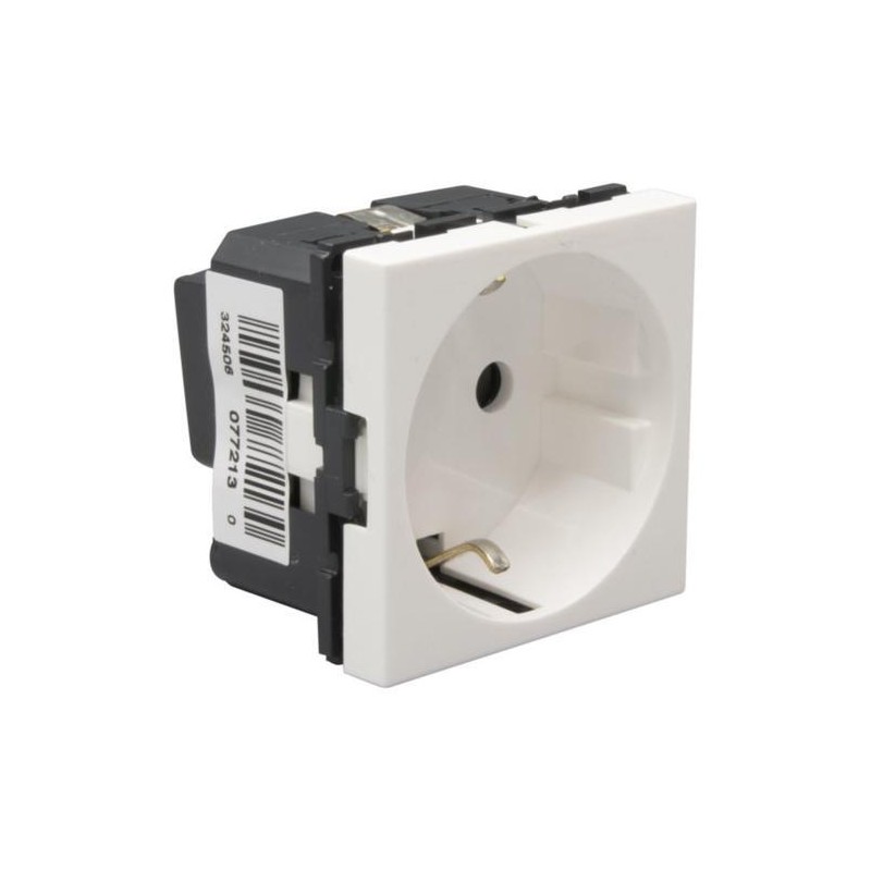 Legrand 077213 - Base de corriente Mosaic Blanca