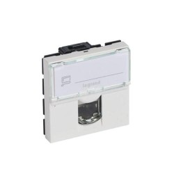 Legrand 076564 - Toma RJ45 categoría 6 UTP 2 módulos color blanco