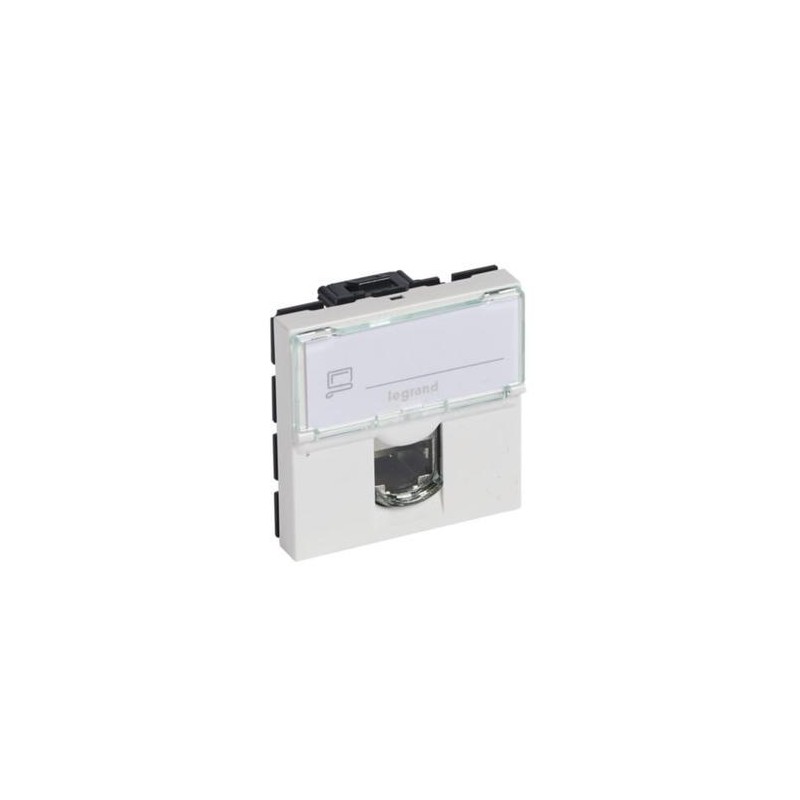 Legrand 076564 - Toma RJ45 categoría 6 UTP 2 módulos color blanco