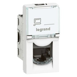 Legrand 076561 - Toma RJ45 categoría 6 UTP 1 módulo color blanco