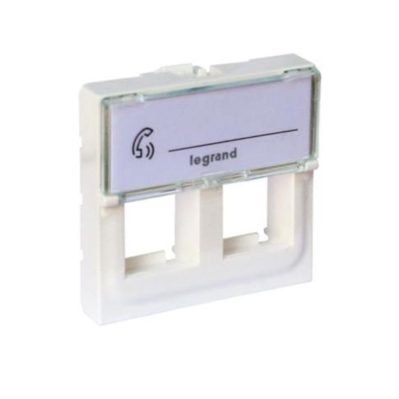Legrand 078610 - Adaptador Mosaic RJ45 para 2 conectores Keystone