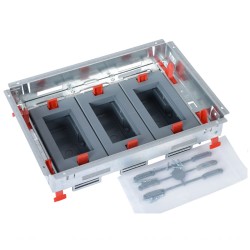 Legrand 088020 - Soporte portamecanismos para cajas de suelo rectangular.