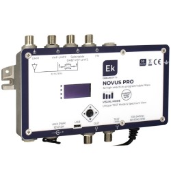 EK NOVUS-PRO - Central programable con 32 filtros UHF super selectivos Serie Novus
