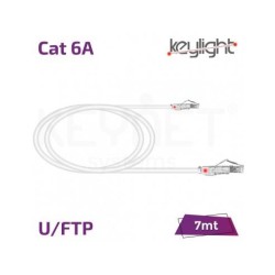 Keynet TL-KL-6AUFJ-07 - Latiguillo de datos Cat6A U/FTP Keylight 26AWG LSZH blanco