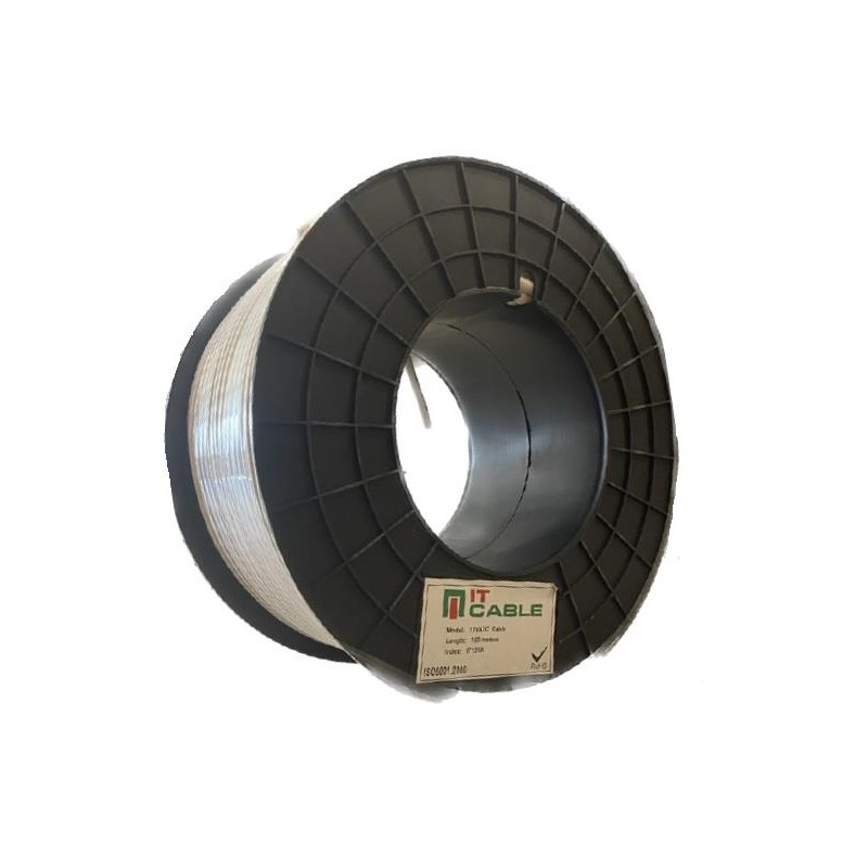 Novamax IT125R - Cable Gold Coaxial 6,8mm Conductor CCS Malla CCA CPR Dca 100m