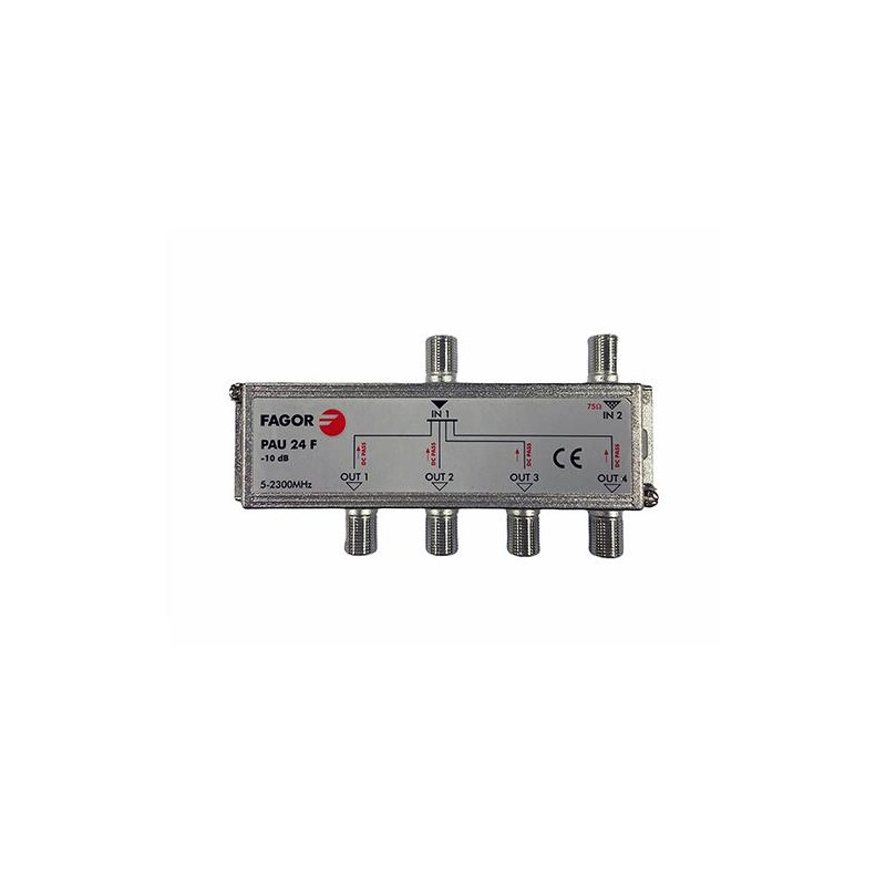 Fagor PAU-24-F - PAU Repartidor 4 salidas 9,5dB Conector F