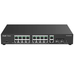 Reyee RG-ES220GS-P - Switch PoE Gestionable 16 PoE 802.3af/at + 2 SFP + 2 uplink RJ45