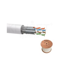 Keynet TD-740ASF-B2-LB5 - Cable de datos categoría 7A S/FTP 23AWG Blanco Bobina 500mt