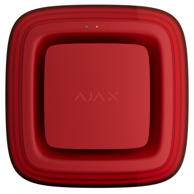 Ajax AJ-EN54-SOUNDER-VAD-R - Sirena inalámbrica con alarma acústica y visual Roja de Ajax