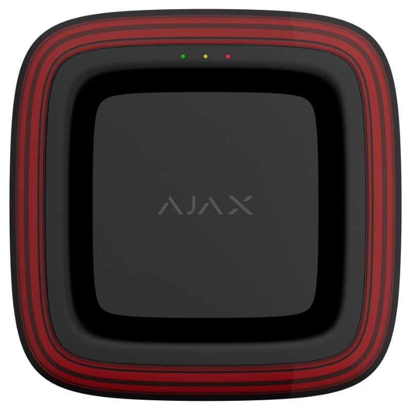 Ajax AJ-EN54-SOUNDER-VAD-B - Sirena inalámbrica con alarma acústica y visual Negra