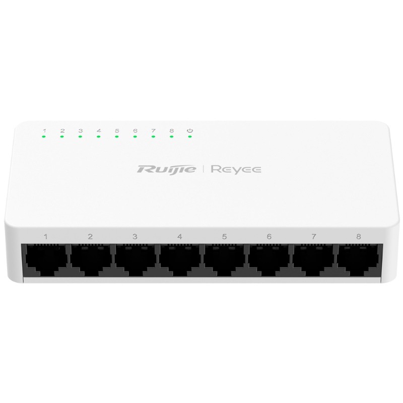 Reyee RG-ES08F - Switch de sobremesa 8 puertos RJ45 10/100 Mbps.
