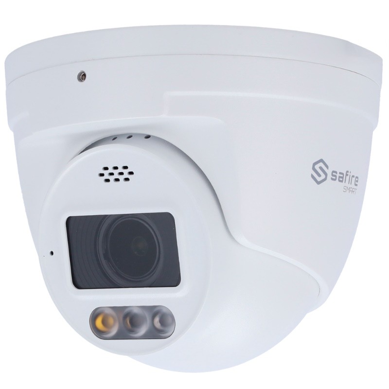 Safire Smart SF-IPT020A-6I1-SL - Cámara IP Turret 6Mpx Gama I1 con IA Avanzada y DualLight